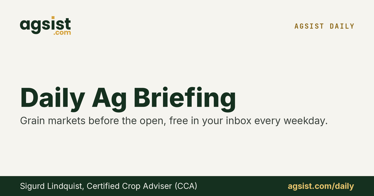 Daily Ag Briefing: Market Morning Report | AGSIST